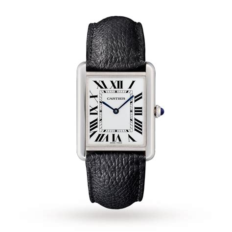 Cartier Tank Solo Watch Large Model, Quartz Movement, Steel, .